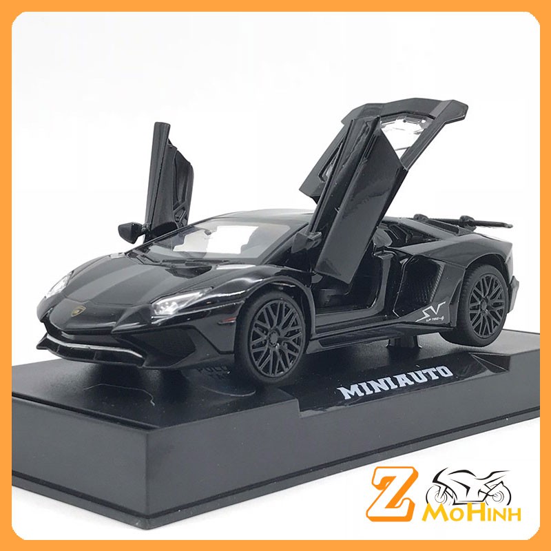 MÔ HÌNH XE Ô TÔ Siêu Xe LAMBOR Aventador SV LP750-4 | MINIAUTO tỷ lệ 1:32 Đen