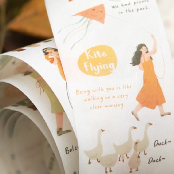 Masking tape Cardlover Apron hình dán chủ đề cuộc sống thường nhật | BSW121