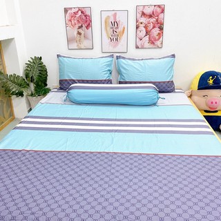 Bộ drap cotton Hàn Quốc full mền ga gối