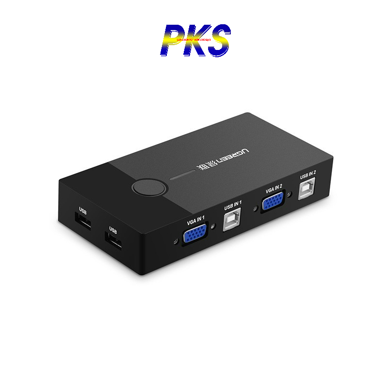 Bộ chuyển tín hiệu 2 CPU dùng 1 Màn hình KVM Switch USB Ugreen 30357 - 30357