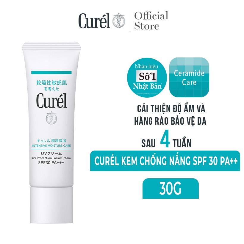 Curél UV kem chống nắng UV Protection Face Cream SPF 30 PA++ 30g