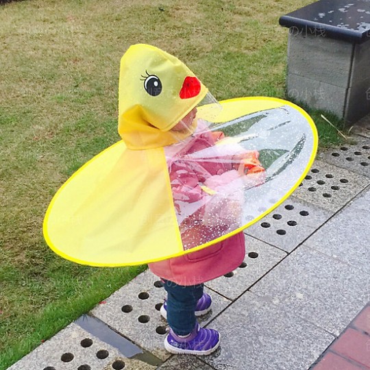 Áo mưa con vịt cho bé siêu cute ( hàng loại 1)- áo choàng đi mưa hình vịt vàng dễ thương cho bé