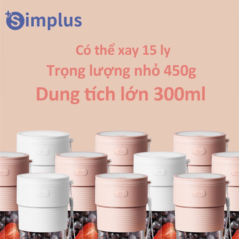 Máy Ép Trái Cây Đa Năng Cầm Tay Simplus Máy Ép Trái Cây Gia Đình Cầm Tay Mini Đa Năng, Sạc Usb Siêu