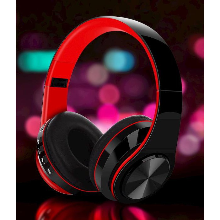 Tai Nghe Chụp Tai Không Dây Floveme B39 Kèm Jack 3.5 - Bluetooth 5.0 - Có Míc Led RGB, Pin Chuẩn 400mAh, Âm Thanh HiFi.