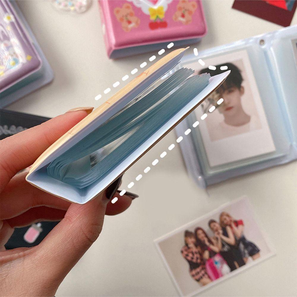 Album Đựng Thẻ Ảnh 40 Ngăn Mini DIY Họa Tiết Trái Tim