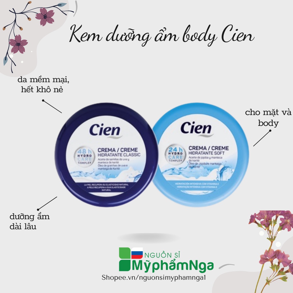 Kem dưỡng ẩm body Cien Đức