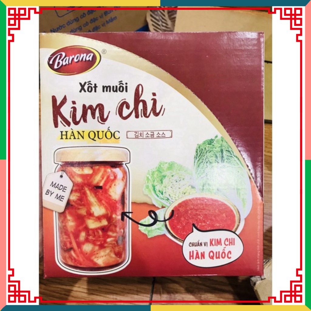 HOT LIKE Combo 10 gói xốt làm kim chi Barona 180g siêu tiết kiệm ( N T)