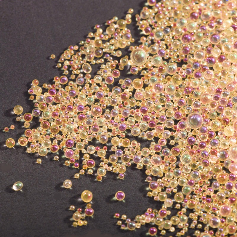 Gói hạt bong bóng thủy tinh resin epoxy 50g 1-3mm đổ khuôn silicone