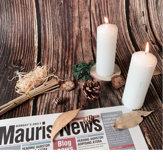 Nến trụ Hoa mai & Mũ - Dana Candle - Cao 15cm - Hộp 2 cái