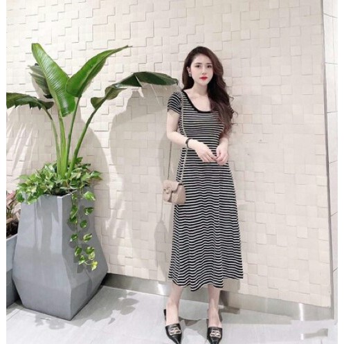 Váy Bầu Hè Cộc Tay Chất Thun Cotton BBA1787 Đầm Bầu Công Sở Đi Làm Đi Chơi freesize dưới 60kg