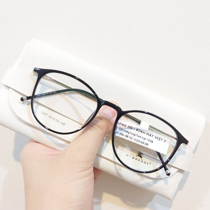 Gọng Kính Cận BBR mã 1207 màu đen + TẶNG HỘP, KHĂN