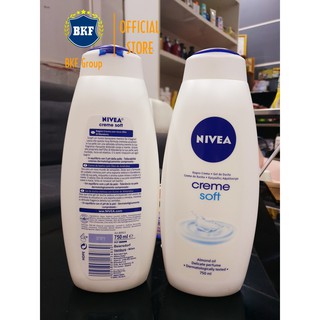 Sữa tắm cao cấp Nivea soft 750ml Đức