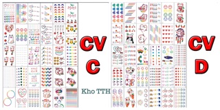 30 tấm tato mini dán hơn 1000 mẫu