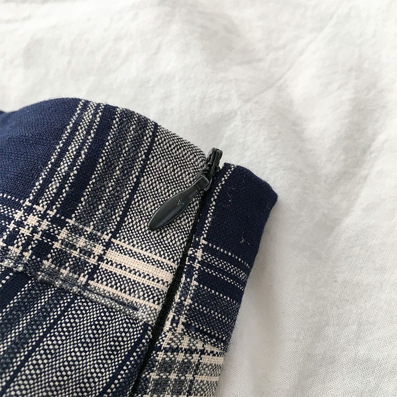 Chân váy kẻ ô dáng dài Vintage Hàn Quốc (HÀNG SẴN)- Có ảnh thật | BigBuy360 - bigbuy360.vn