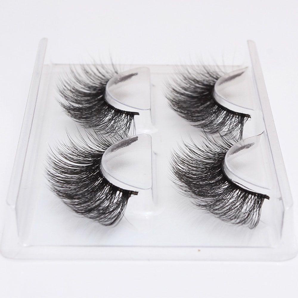 Set 2 Cặp Lông Mi Giả 3D Dài Và Dày Tự Nhiên
