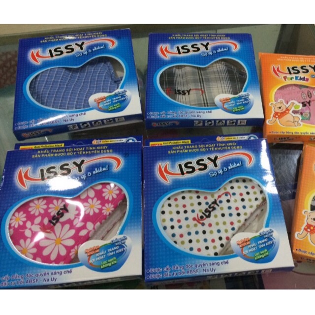 Khẩu trang sợi hoạt tính Kissy chống ô nhiễm