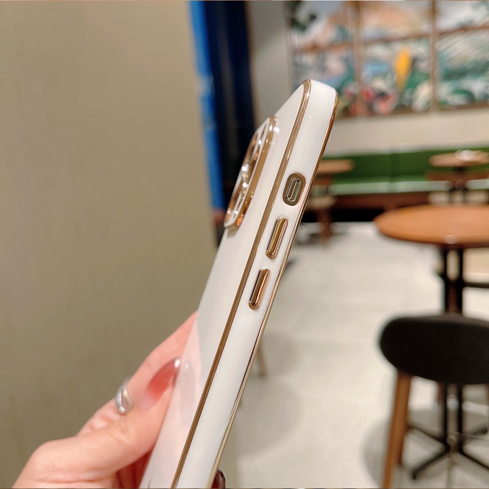 Ốp Điện Thoại Viền Vuông Mềm Họa Tiết Cô Gái Hoạt Hình Cho Samsung Galaxy S21 Plus S21 Ultra S21 FE S22 Plus S22 Ultra 5G