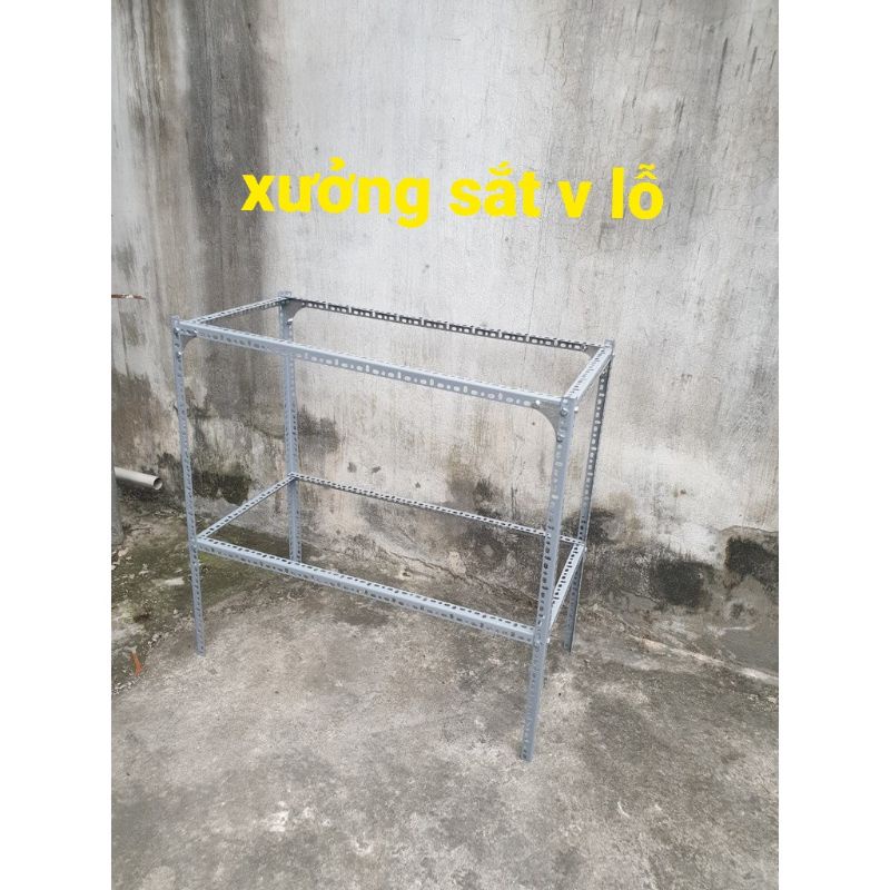 KỆ SẮT đa năng trồng rau 2 tầng dùng cho 2 khay loại 65.67.68X43cm