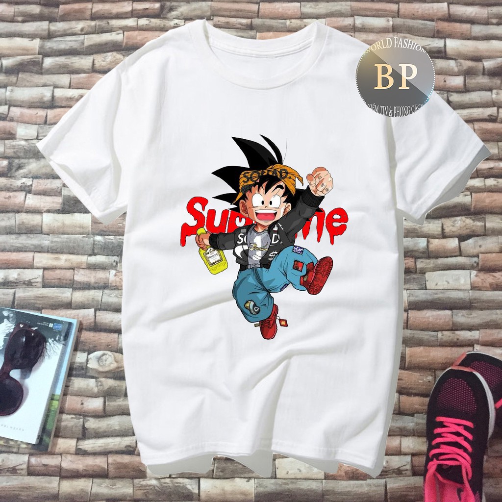 [SIÊU RẺ] ALBUM 34 - BỘ 9 ÁO THUN UNISEX SUPREME GOKU ĐỘC ĐÁO