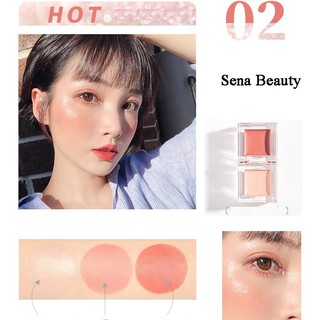 Phấn má bắt sáng hai màu tự nhiên lâu trôi magic casa 20