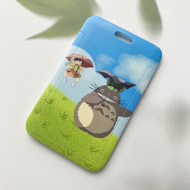 Vỏ Bọc Bảo Vệ Thẻ Hình Hayao Miyazaki MY NEIGHBOUR TOTORO Staff Giá Đỡ