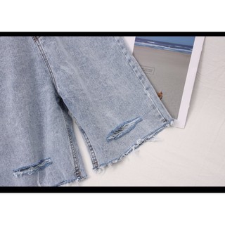 💯Quần Jeans Ngố Rách 2 Line