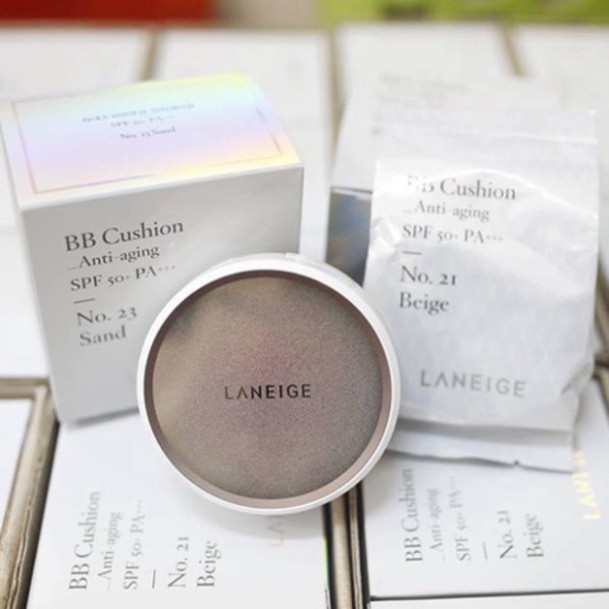 [trả giá 470k] Phấn nước Laneige BB Cushion (Pore Control, Whitening, Anti aging) G594