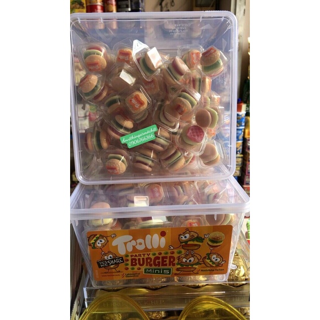 Kẹo Dẻo Trolli Burger Minis Của Đức Hộp 60 viên