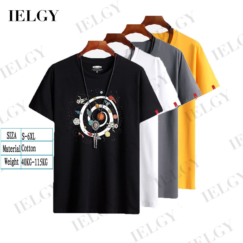 Áo Thun Cotton Tay Ngắn Dáng Rộng Thời Trang Mùa Hè Cho Nam Giới Có Size S-6XL