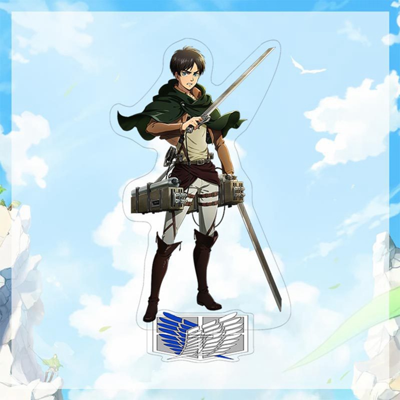 Mô hình nhân vật Mikasa Eren Armin Levi Erwin trong hoạt hình Attack on Titan