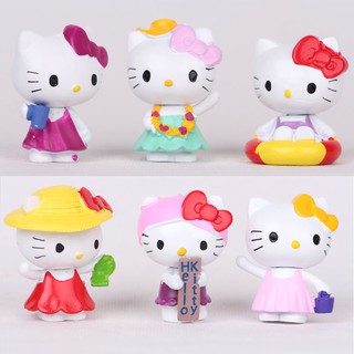 Set Kitty trang trí bánh kem