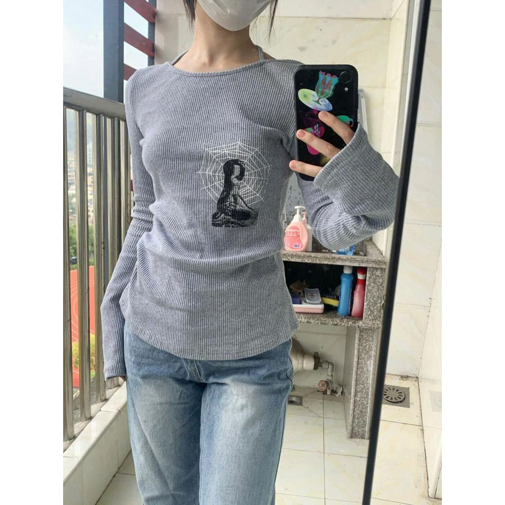 EOENKKY áo phông áo thun nữ croptop baby tee Thời trang hàn quốc A29J2HB 34Z230825