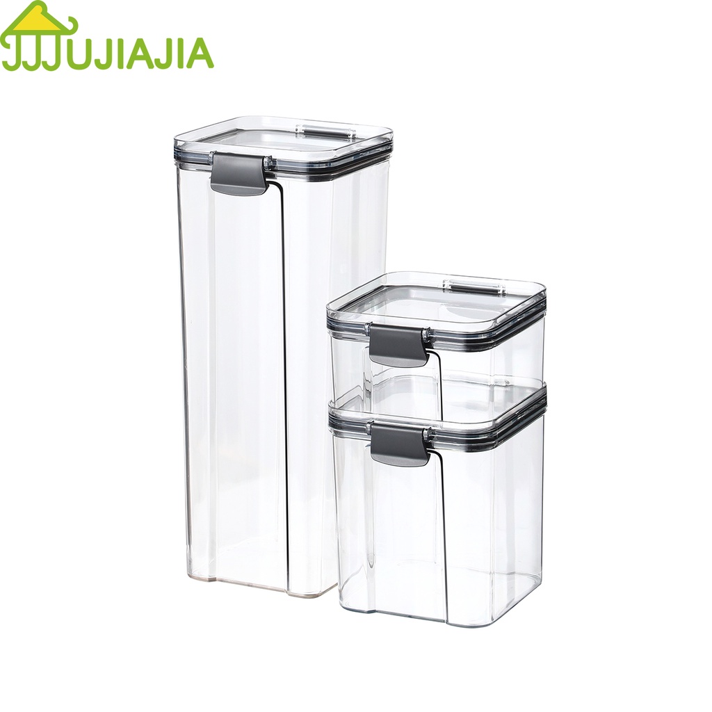 Hộp Đựng Hạt JUJIAJIA Kín Bằng Nhựa Trong Suốt Dùng Trong Nhà