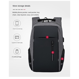 Backpack Business bag man Laptop bag Multi-purpose USB backpack large capacity
