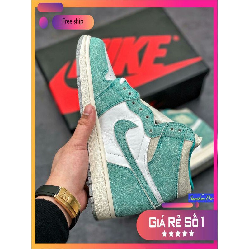 (FREESHIP+HỘP+QUÀ) Giày thể thao AIR JORDAN 1 Retro High Turbo Green xanh ngọc nhạt siêu đẹp cho nam và nữ siêu đẹp | BigBuy360 - bigbuy360.vn