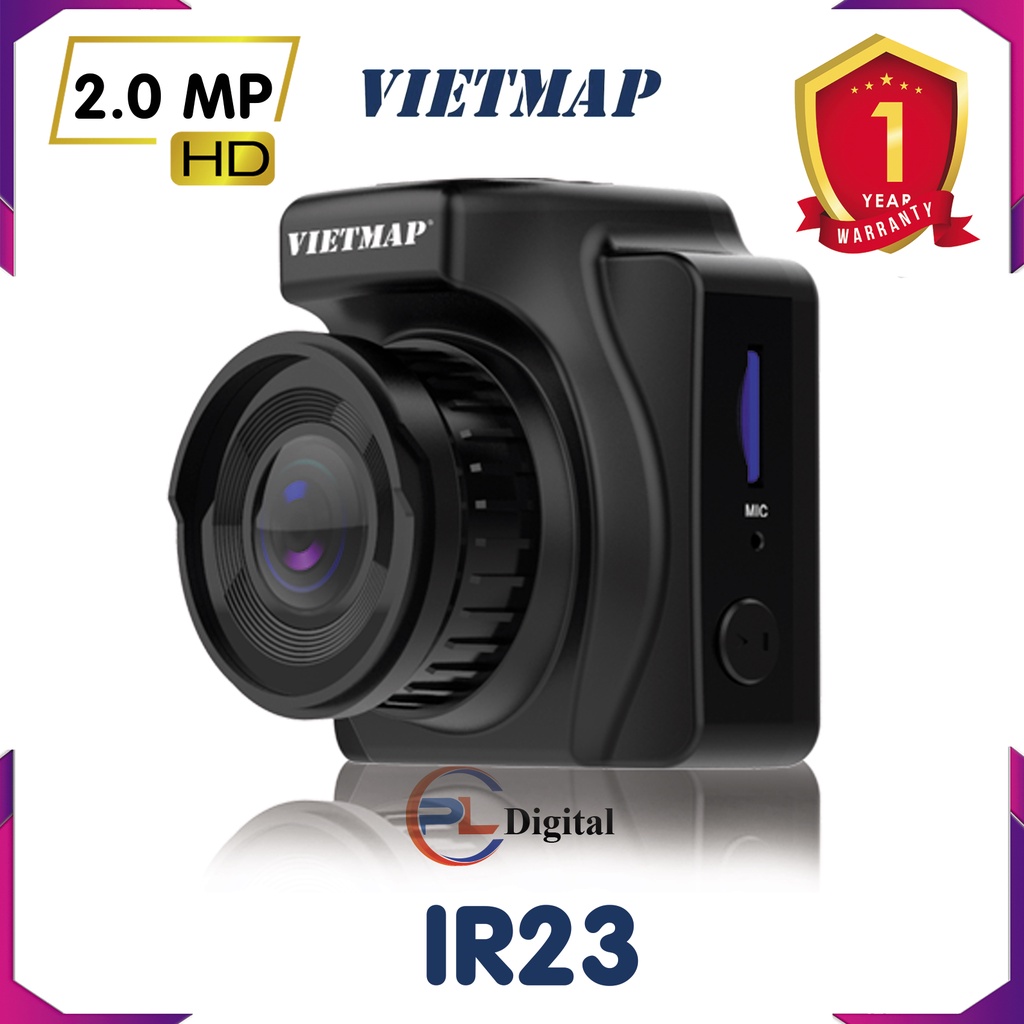 VIETMAP IR23 - Camera Hành Trình Hồng Ngoại Phát WiFi - Tặng Thẻ Nhớ 32GB