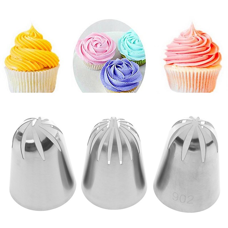 Đui bắt kem Sò/ Piping Nozzles cỡ lớn bằng nhôm đúc 901 902 903 904 trang trí cupcake, bánh kem