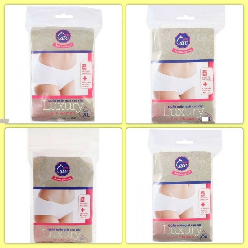 Quần lót cotton miễn giặt cao cấp Procare TC Luxury Nữ
