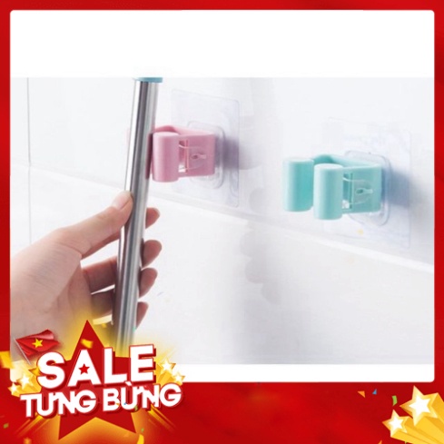 Miếng Dính Treo Chổi - Móc Treo Kẹp Giữ Chổi Cọ Dán Tường, Treo Cây Lau Nhà