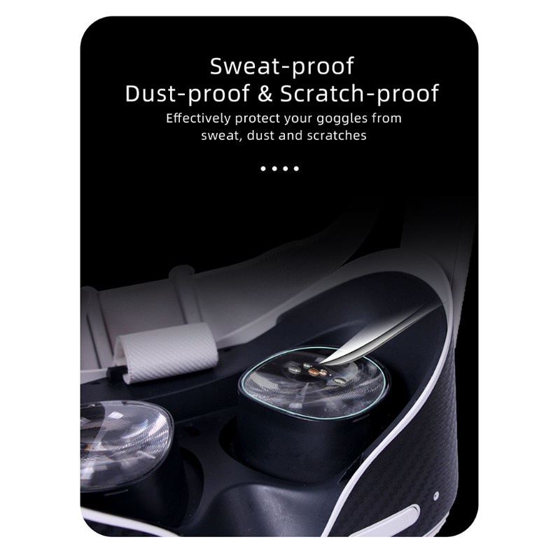 Set 4 Miếng Dán Bảo Vệ Ống Kính Vr Chống Trầy Cho Oculus Quest 2 Vr