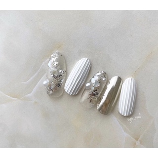 móng úp thiết kế ẩn xà cừ, vẽ gel nổi