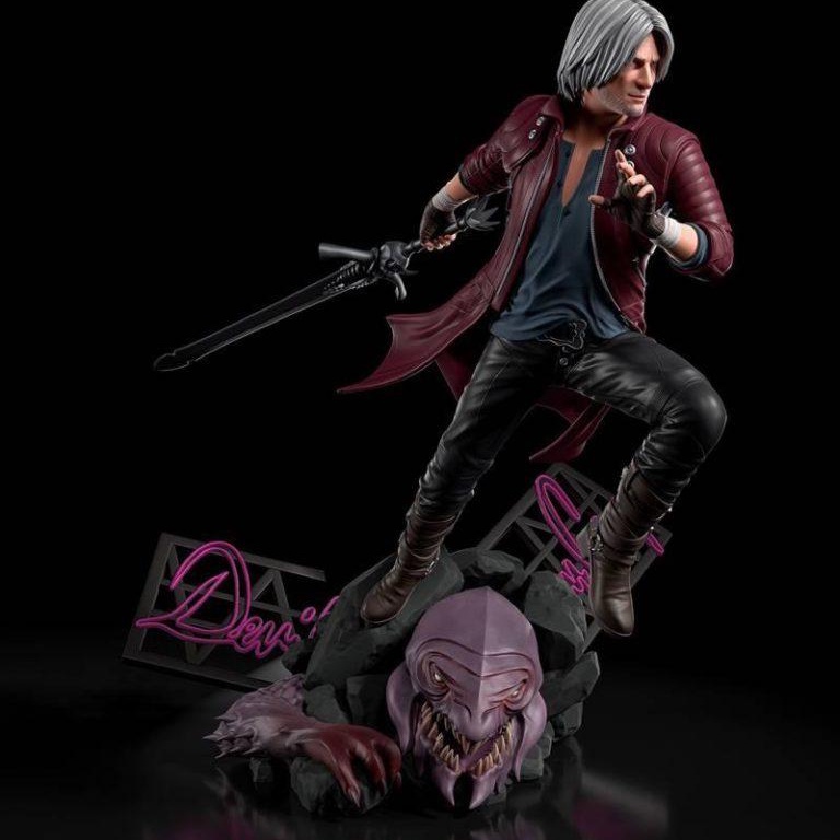 Mô Hình Dante Devil May Cry  Bằng Chất Liệu Nhựa Resin - Cao 20 cm