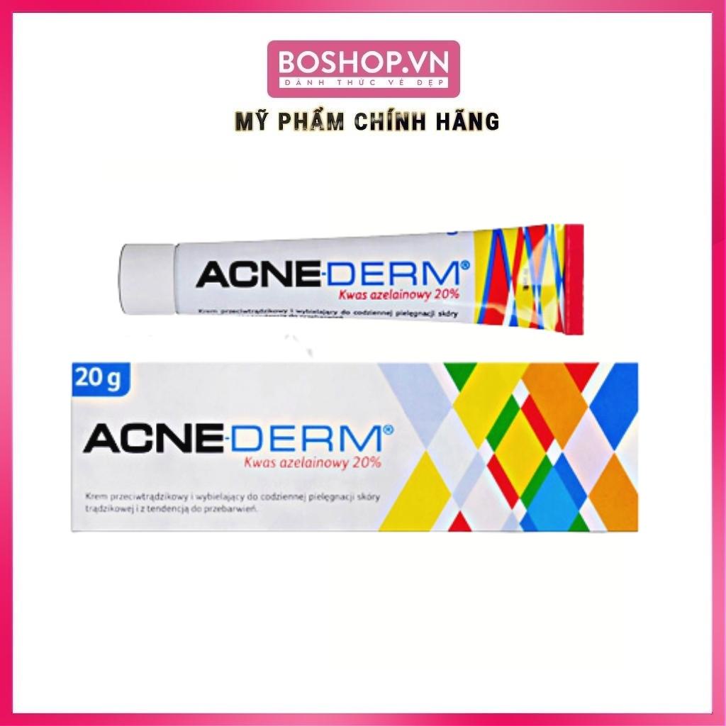 Kem Giảm Mụn Acne Derm Làm Trắng Da 20% Axit Azelaic 20g