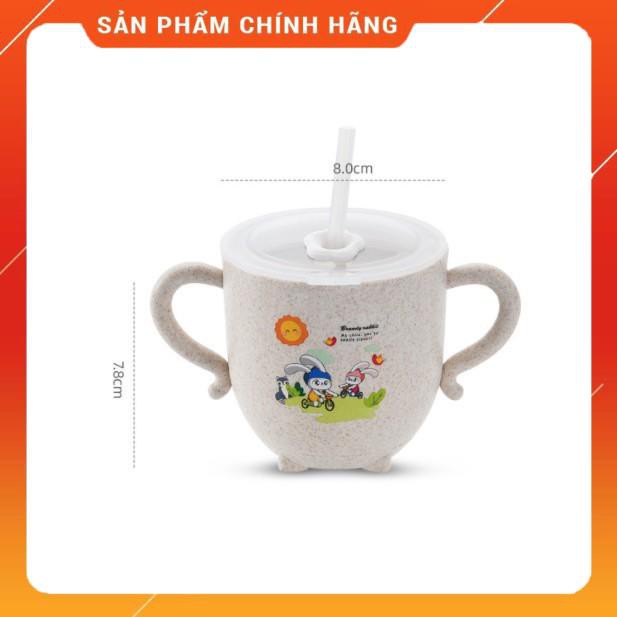 Cốc Uống Nước Có Tay Cầm Cho Bé Bằng Chất Liệu Rơm Lúa Mì An Toàn -Gold Baby SQ