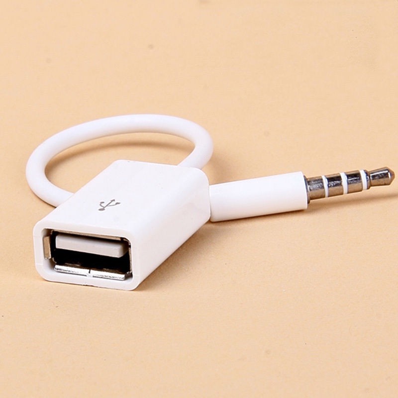 Cáp chuyển đổi giắc AUX sang cổng cắm USB tiện lợi