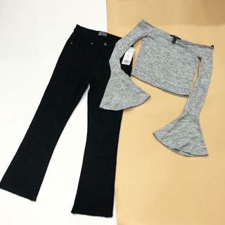 Quần jeans loe 9 tấc