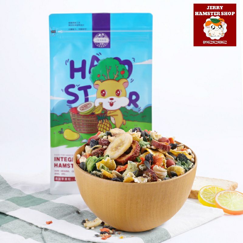 [Jessie]Thức ăn ngũ cốc/rau củ/hải sản 1000g cho hamster