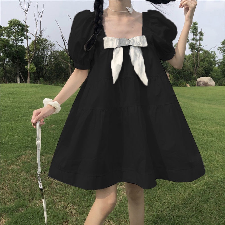 Đầm Tay Phồng Kiểu Công Chúa Nhật Bản Dễ Thương Cho Nữ