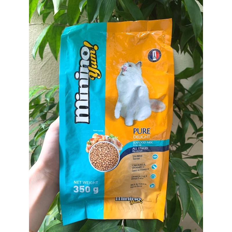 Thức ăn hạt cho mèo Minino Yum 350g