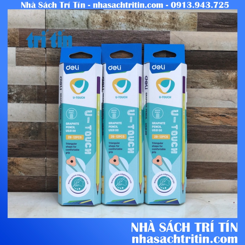 Bút chì 2B Deli - Cây viết cao cấp U53100